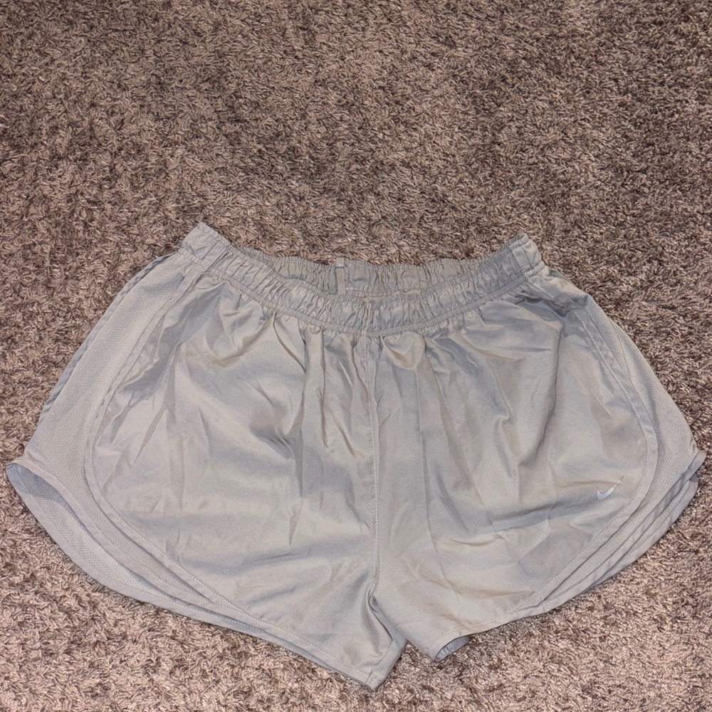 Nike Women's Pale Gray Athletic Running Shorts